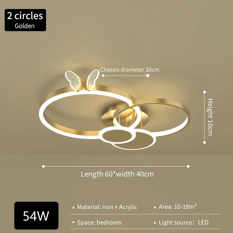 DecorBites™ Butterflies Ceiling Light: Modern Luxury Home Lighting Fixture