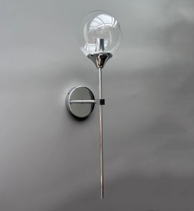 DecorBites™ Golden Glass Ball Wall Sconce: Modern Nordic Metal Lighting for Living Room
