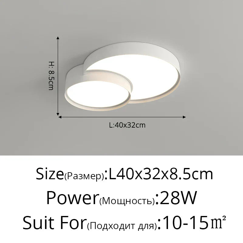 DecorBites™ LED Acrylic Chandelier - Modern Indoor Lighting for Bedroom Kitchen Living Room