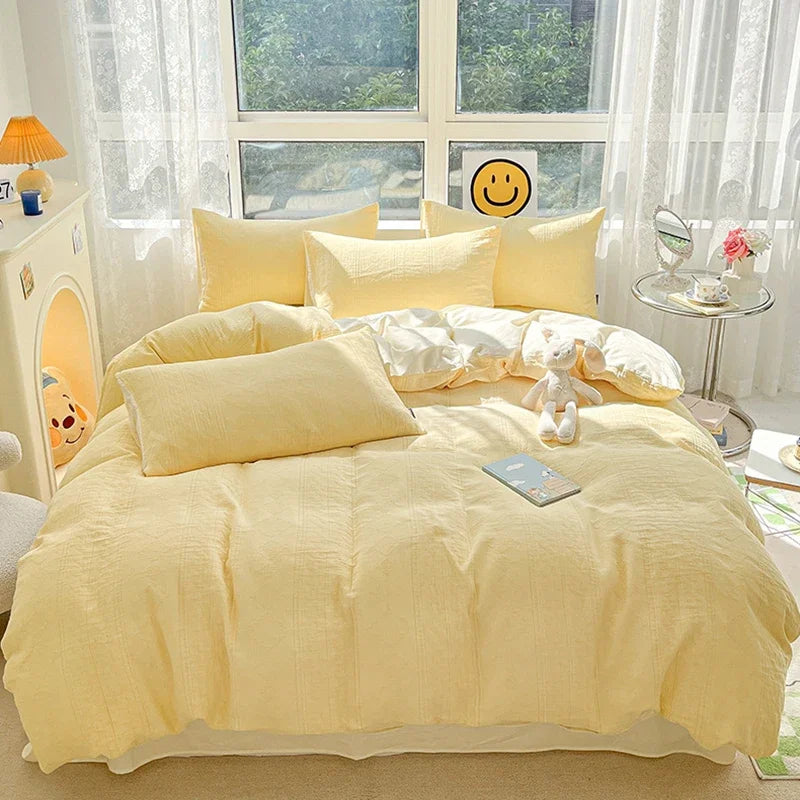 DecorBites™ Cotton Three-Layer 3Pcs Bedding Set - Soft, Breathable, and Comfortable