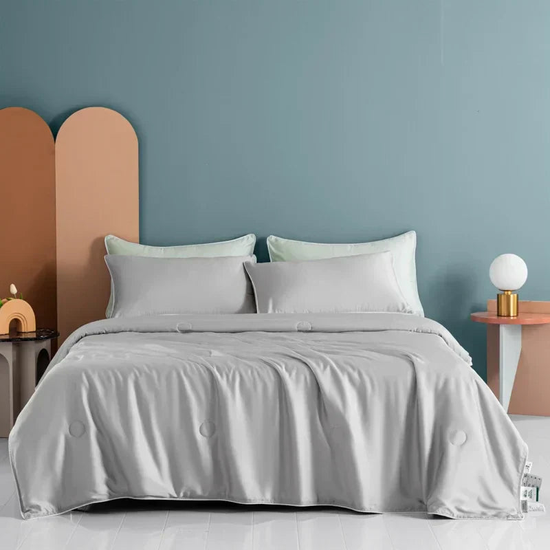 DecorBites™ Cooling Comforter: Silky Soft Lightweight Quilt for Summer, Double-Sided Cold Fabric