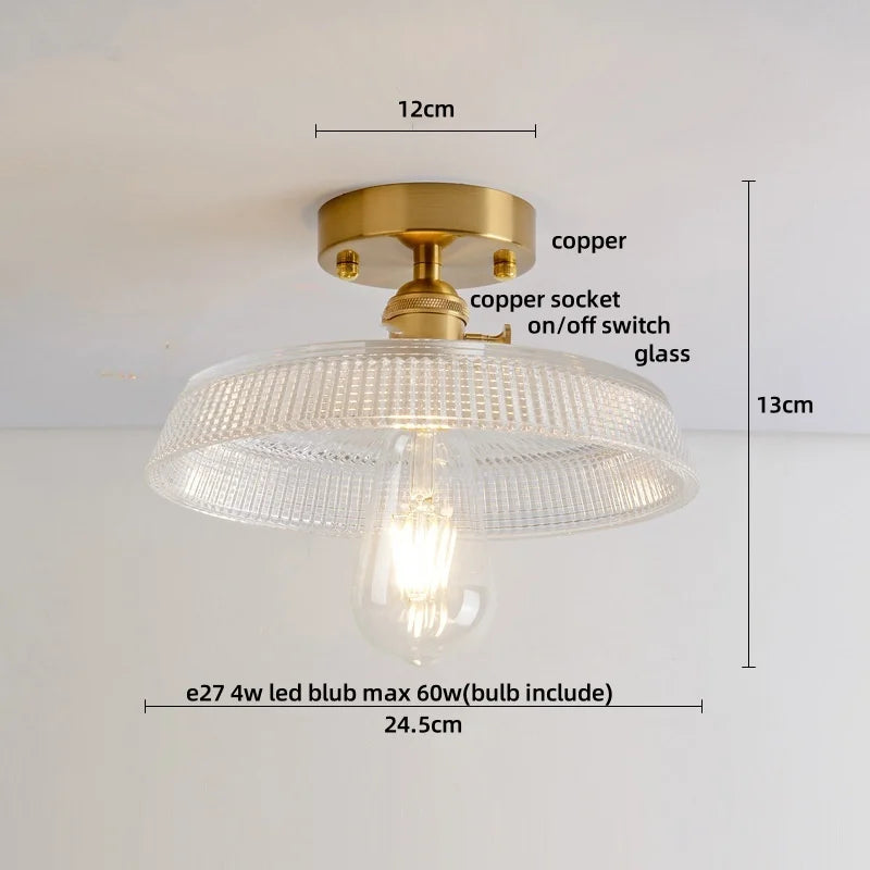 DecorBites™ Diamond Glass LED Ceiling Lights - Modern Nordic Luxury Canopy Fixture