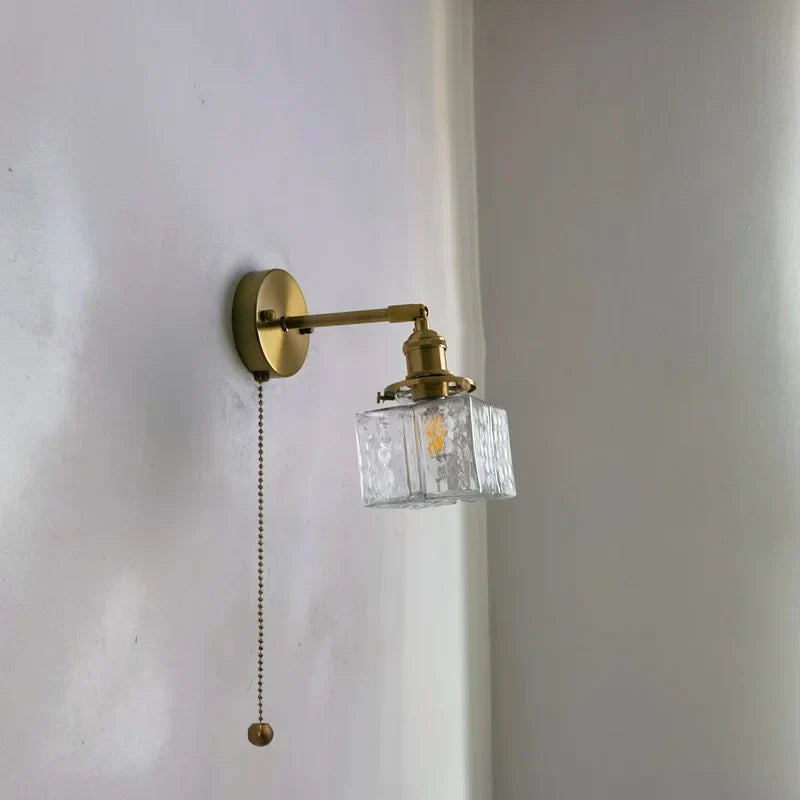 DecorBites™ Glass Copper LED Wall Lamp Modern Corridor Bedside Light