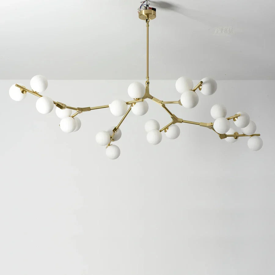 DecorBites™ Glass Balls LED Pendant Lights: Modern Branches Style Chandeliers for Living Room