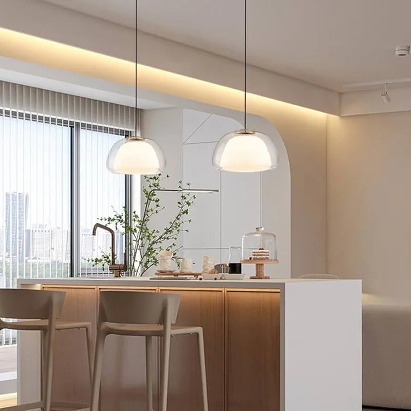 DecorBites™ Glass Jelly Pendant Lamp - Minimalist Luxury Design for Home Living Room