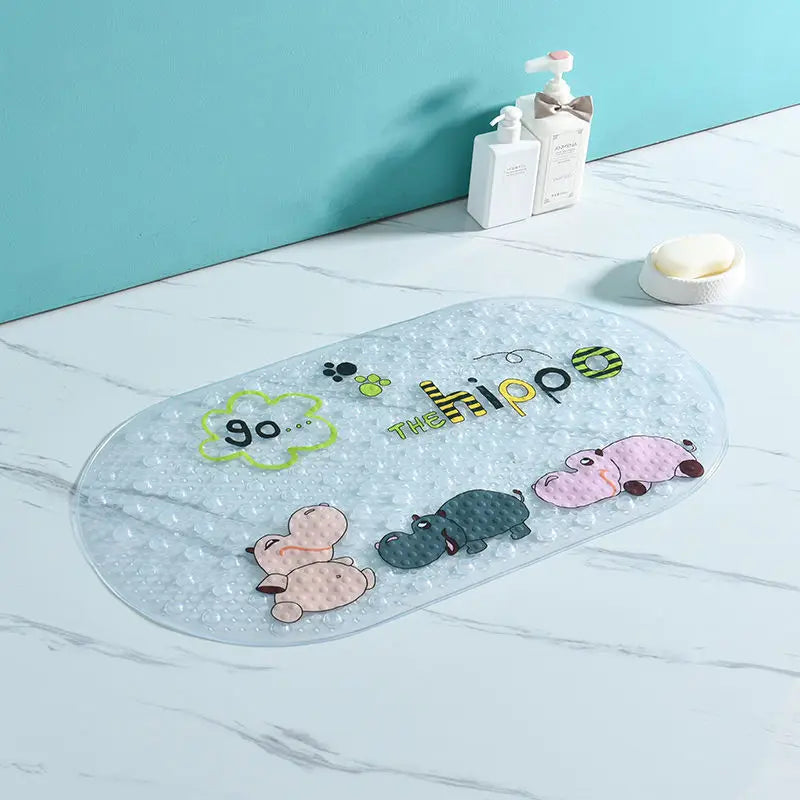 DecorBites™ Cartoon Non-Slip Bathroom Mat with Suction Cup for Child Bathtub Eco-Friendly