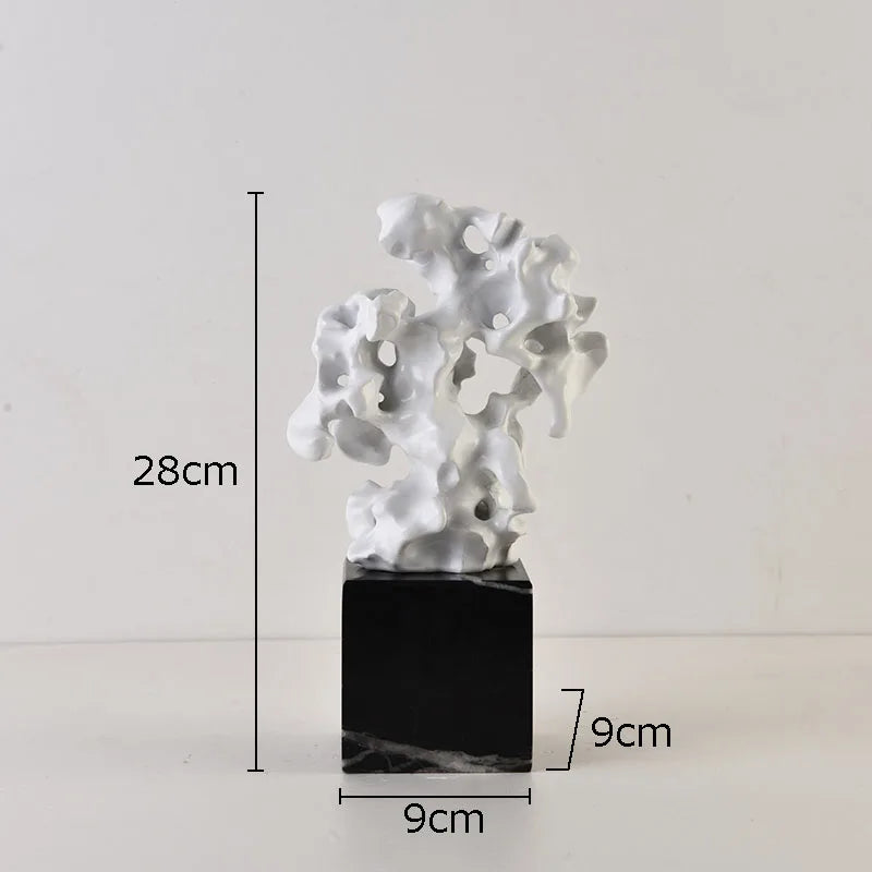 DecorBites™ Coral Creative Resin Sculpture, Modern Taihu Stone Desk Ornament for Home Decor