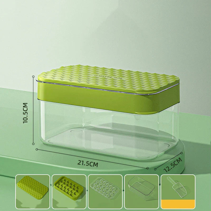 DecorBites™ Ice Mould Tray | Quick Demould Silicone Ice Box | Creative Kitchen Bar Freezer Drink Cooling