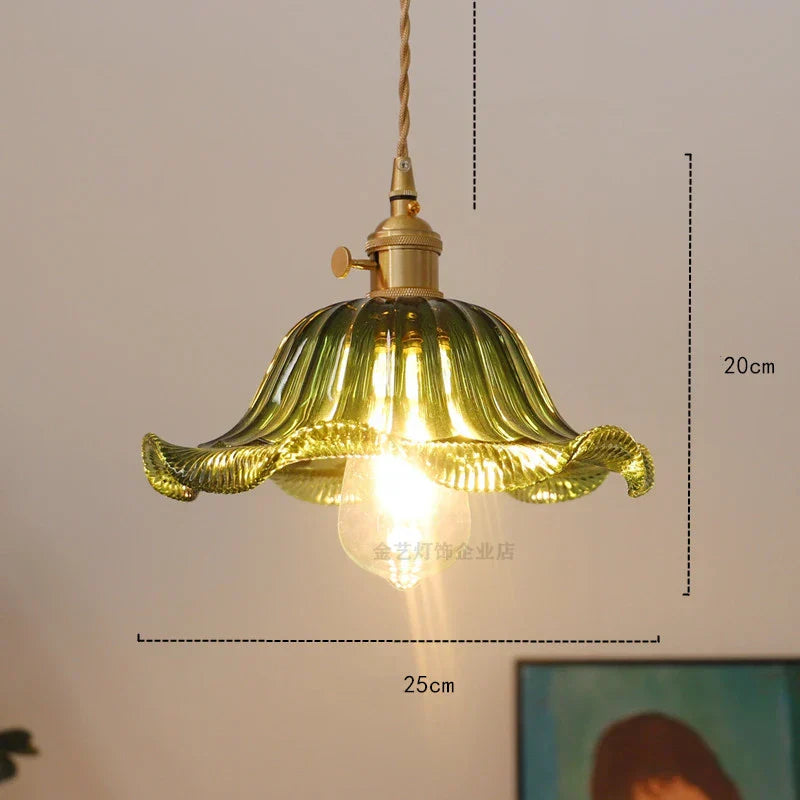 DecorBites™ Diamond Amber Glass LED Pendant Lights - Nordic Modern Hanging Lamp