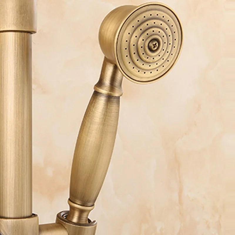 DecorBites™ Brass Bath Shower Hand Holder Chrome Plated Bathroom Accessories