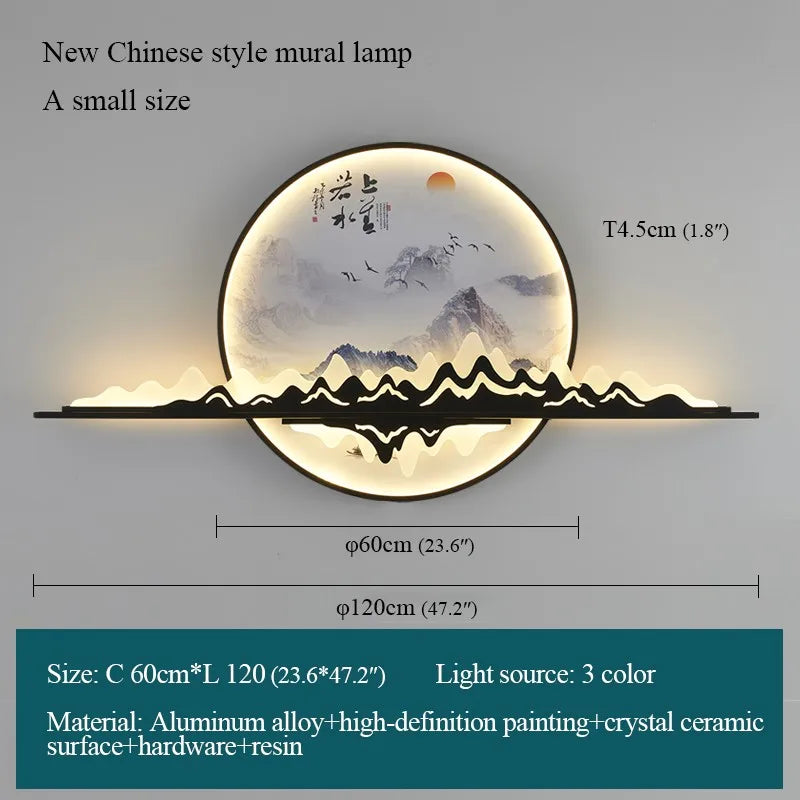 DecorBites™ Landscape LED Wall Picture Light for Home Living Bedroom Study