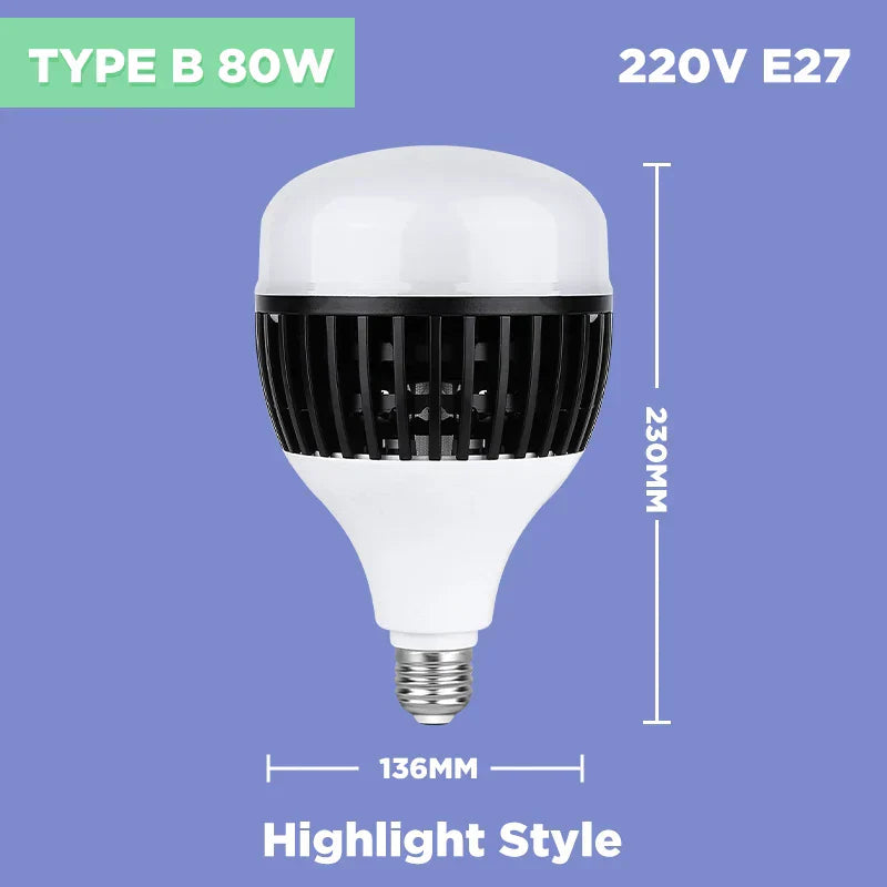DecorBites™ 100W E27 Super Bright LED Bulb for Home Kitchen Garage Lighting