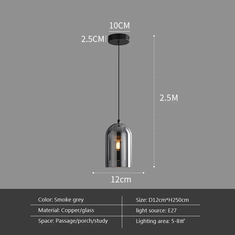 DecorBites™ Double Glass Wall Art Light - Luxury Nordic Style for Bedroom and Aisle Decor