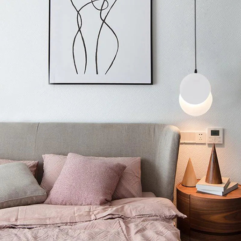 DecorBites™ Crescent Moon LED Pendant Chandelier for Modern Minimalist Decor