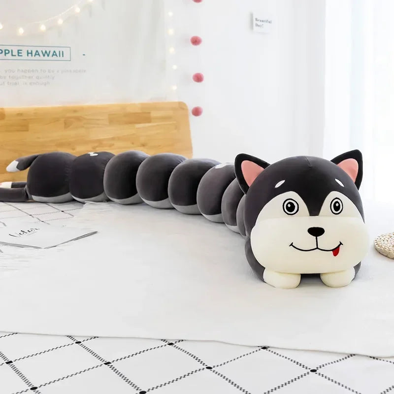 DecorBites™ Cartoon Caterpillar Long Body Pillow for Side Sleeping and Pregnancy Support