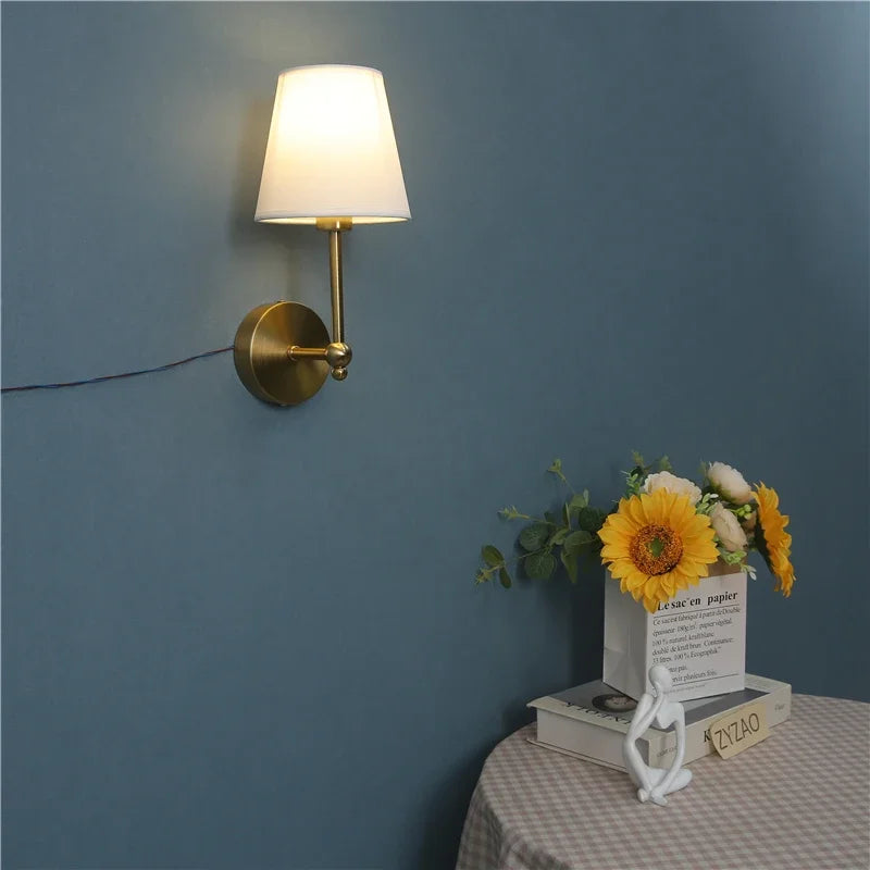 DecorBites™ LED Black & Gold Wall Lamp - Luxury Bedroom Lighting Fixtures
