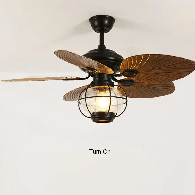 DecorBites™ 52" Retro Fan Light with Remote Control for Living Room Bedroom