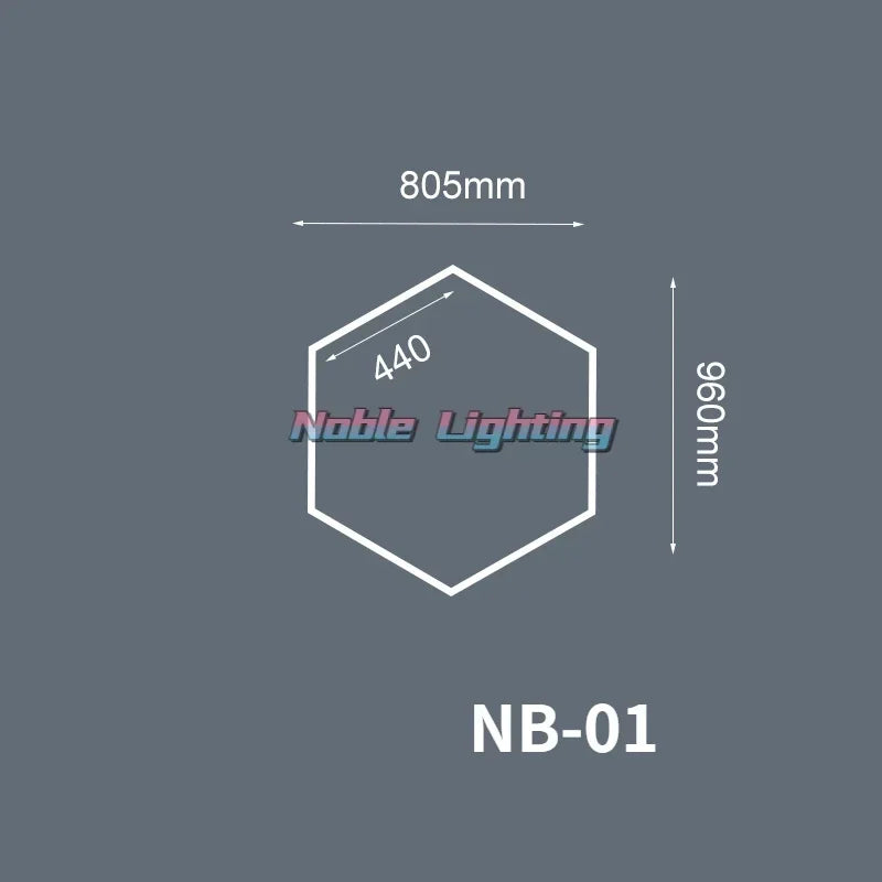 DecorBites™ Geometric LED Lights for Exhibition Car Detailing Garage Workshop - Polygonal Snowflake Theme