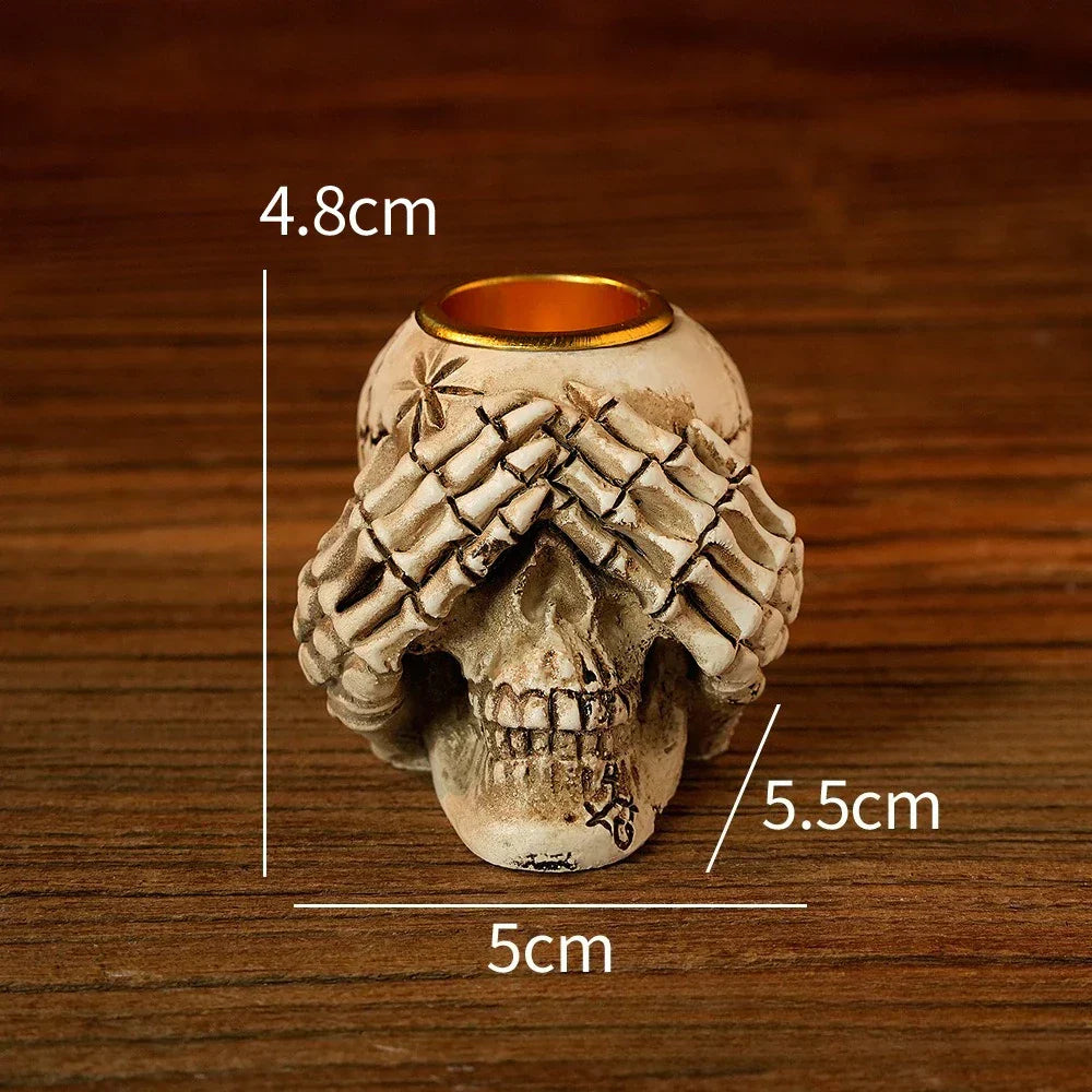 DecorBites™ Bone Skeleton Candlestick Holder Halloween Home Decoration