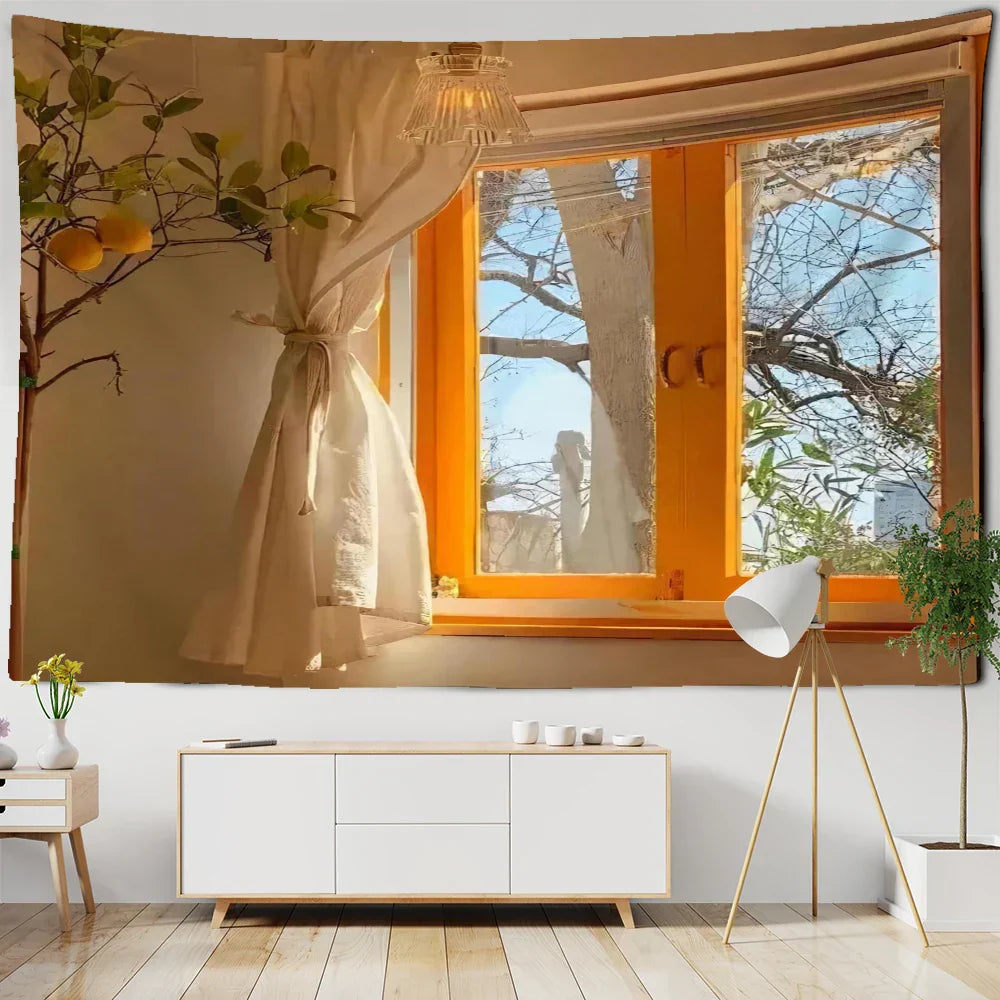 DecorBites™ Boho Hippie Wall Tapestry for Home Decor & Room Aesthetic Background