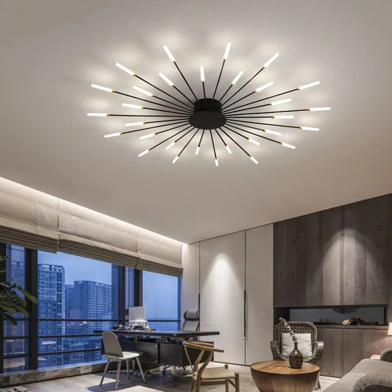 DecorBites™ LED Indoor Ceiling Light: Modern Art Luster for Bedroom Hall Living Kids Room