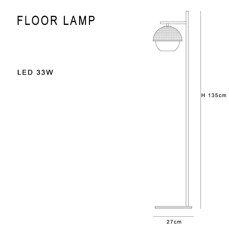 DecorBites™ Black LED Floor Lamp - Modern Stylish Nordic Design for Home and Living Room