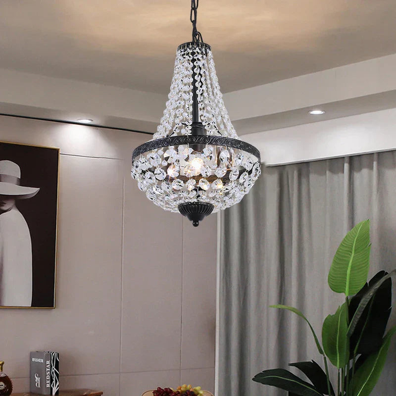 DecorBites™ Crystal Chandelier Pendant Lamp for Dining Room and Living Room