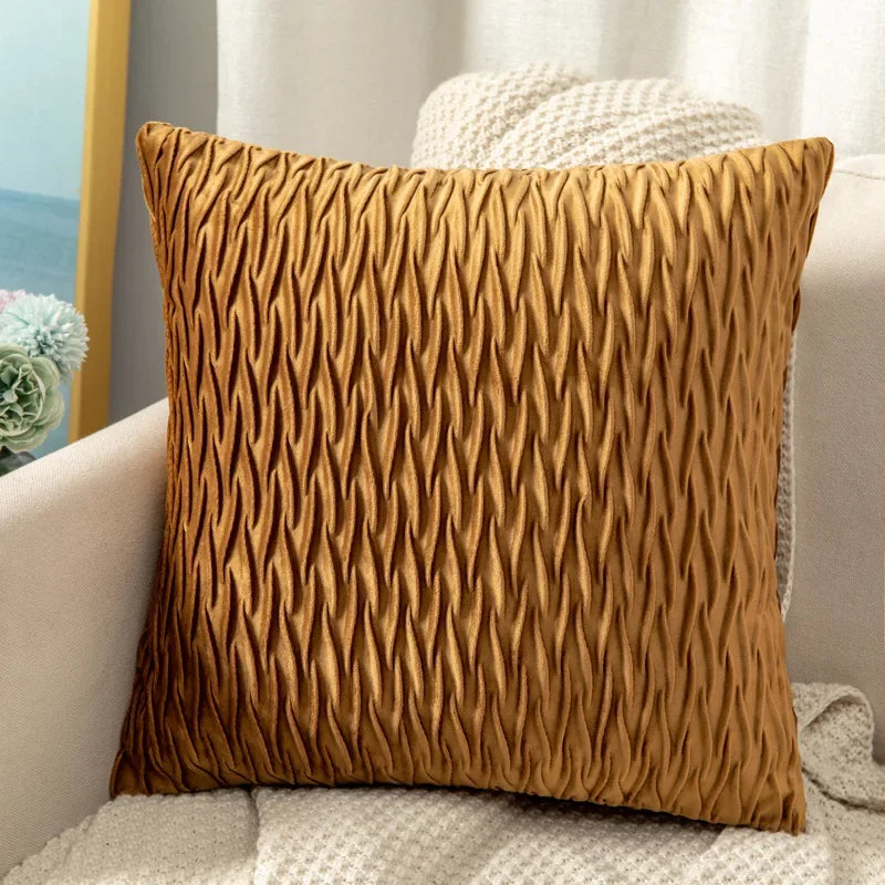 DecorBites™ Houndstooth Cushion Cover 30x50cm Black and White Bow Waist Pillow Case