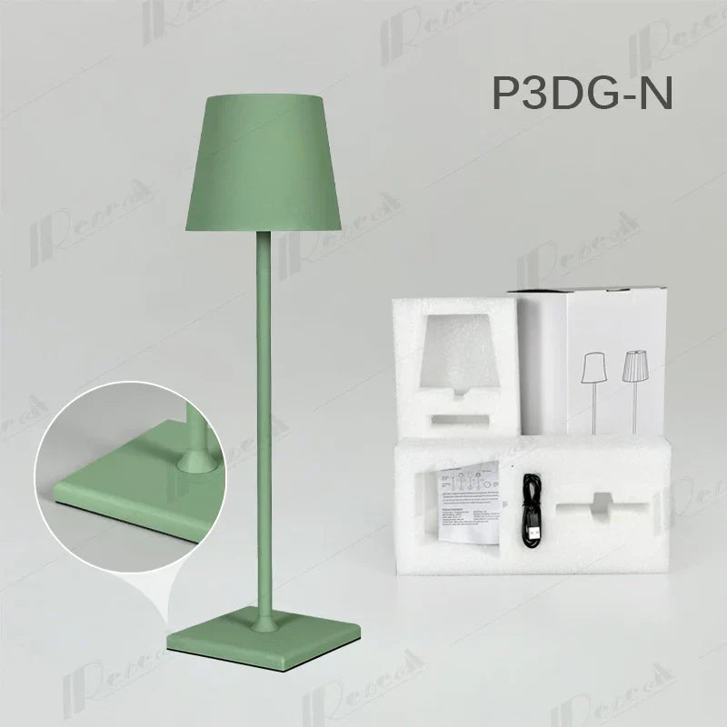 DecorBites™ Crystal LED Rechargeable Table Lamp - Elegant Cordless Hotel Restaurant Bar Light