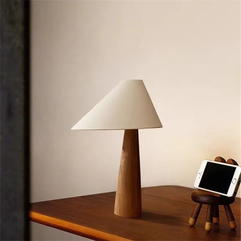 DecorBites™ Japanese Wooden Tapered Floor Lamp for Bedroom Hotel Living Room Sofas