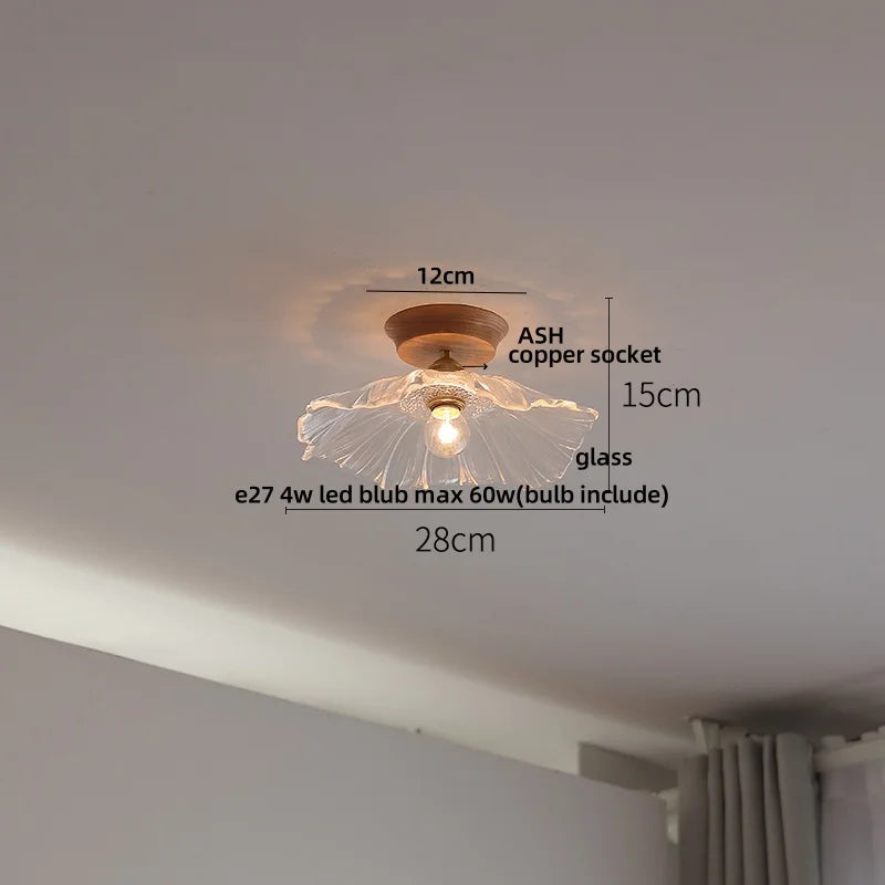 DecorBites™ Blue Hollow-out Ceramic LED Ceiling Lamp