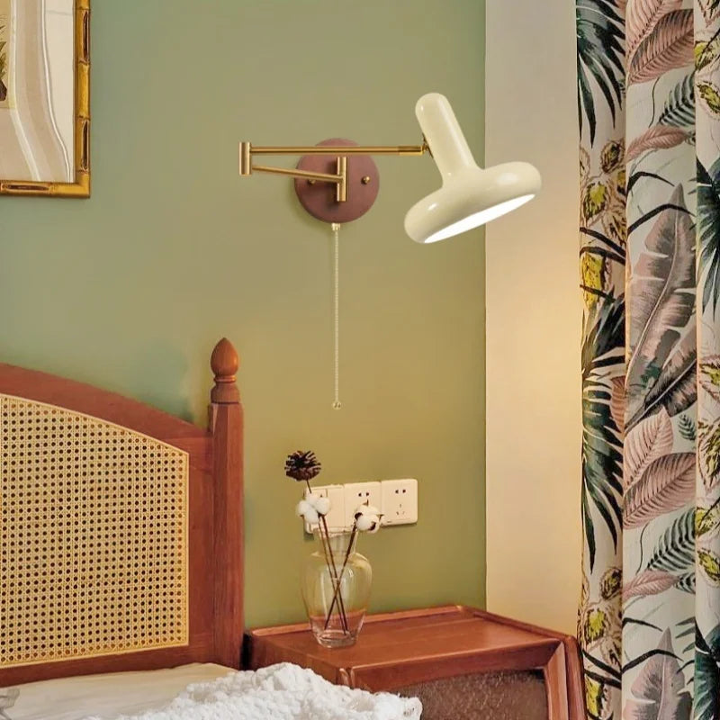 DecorBites™ Creamy Iron LED Wall Lamp Bedroom Living Room Bathroom Mirror Stair Light