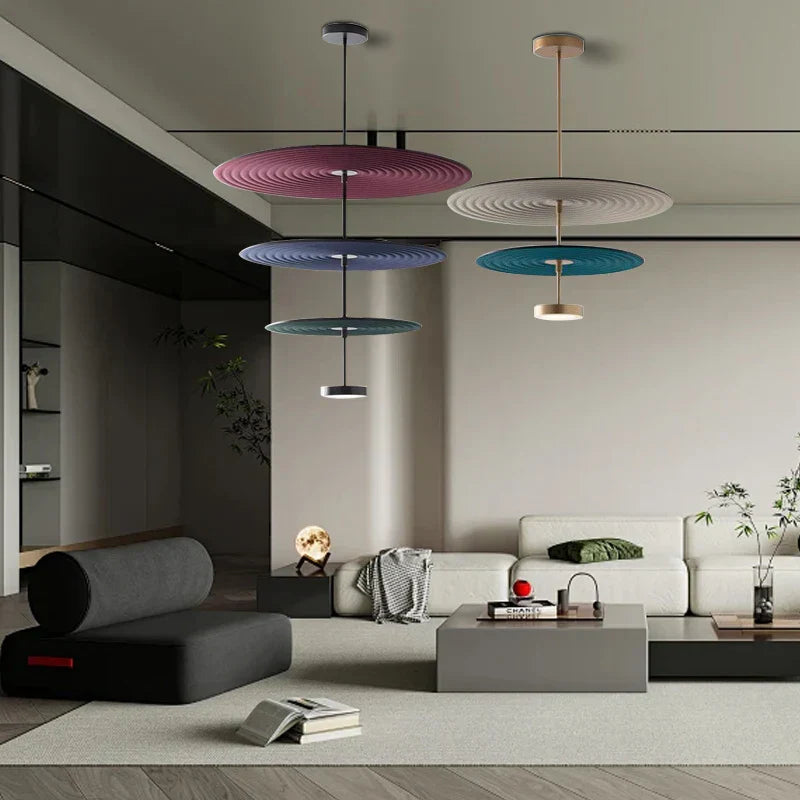 DecorBites™ Cotton Round Pendant Lights for Modern Minimalist Home Decor