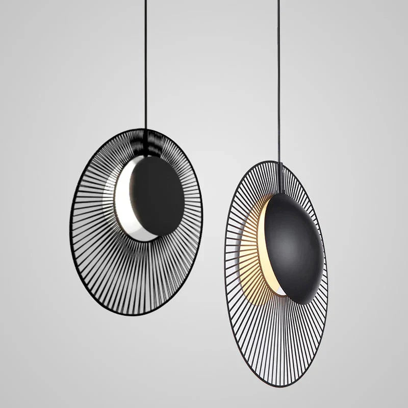DecorBites™ LED Oyster Pendant Lamp: Adjustable Hanging Light for Loft Bedroom Decor