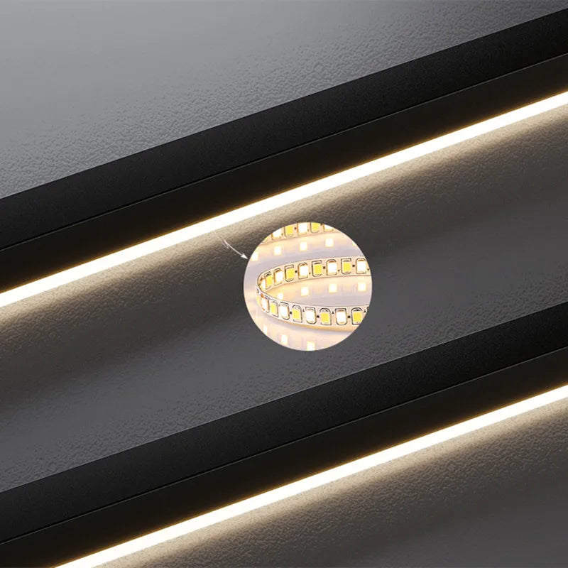 DecorBites™ LED Aluminum Chandelier Modern Wave Line Kitchen Island Pendant Light