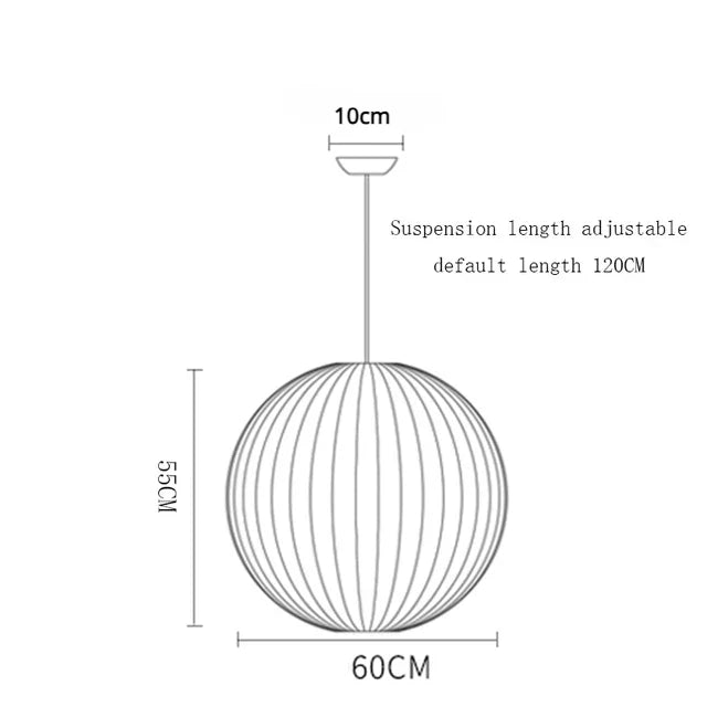 DecorBites™ Elegant Silk Designer Pendant Lamp for Home & Hospitality Lighting
