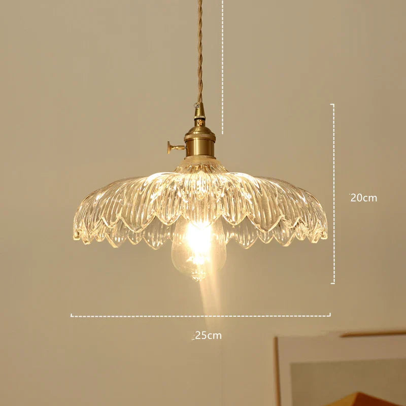 DecorBites™ Diamond Amber Glass LED Pendant Lights - Nordic Modern Hanging Lamp
