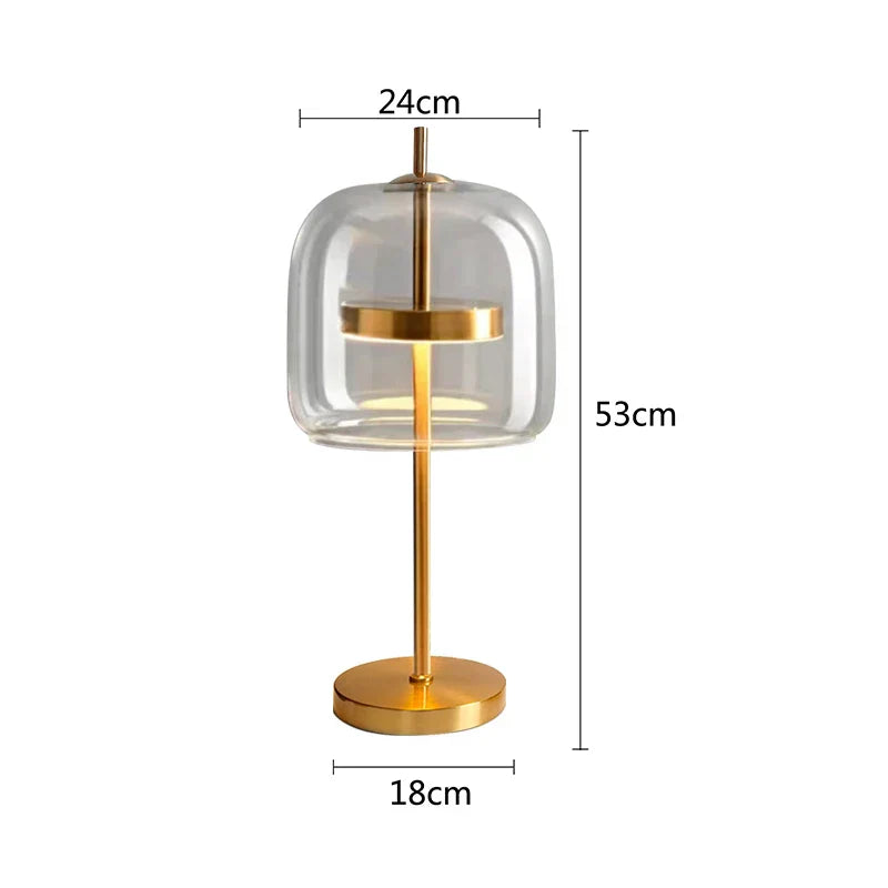 DecorBites™ Glass Table Lamp - Vistosi Jube Replica Design for Creative Home Lighting