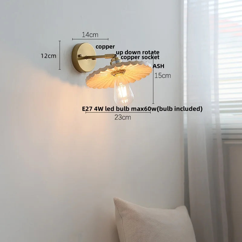 DecorBites™ Ash Wood Up Down LED Wall Lights Living Room Stair Lamp