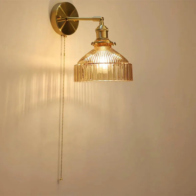 DecorBites™ Glass Shade LED Wall Lamp for Luxury Living Room Decor