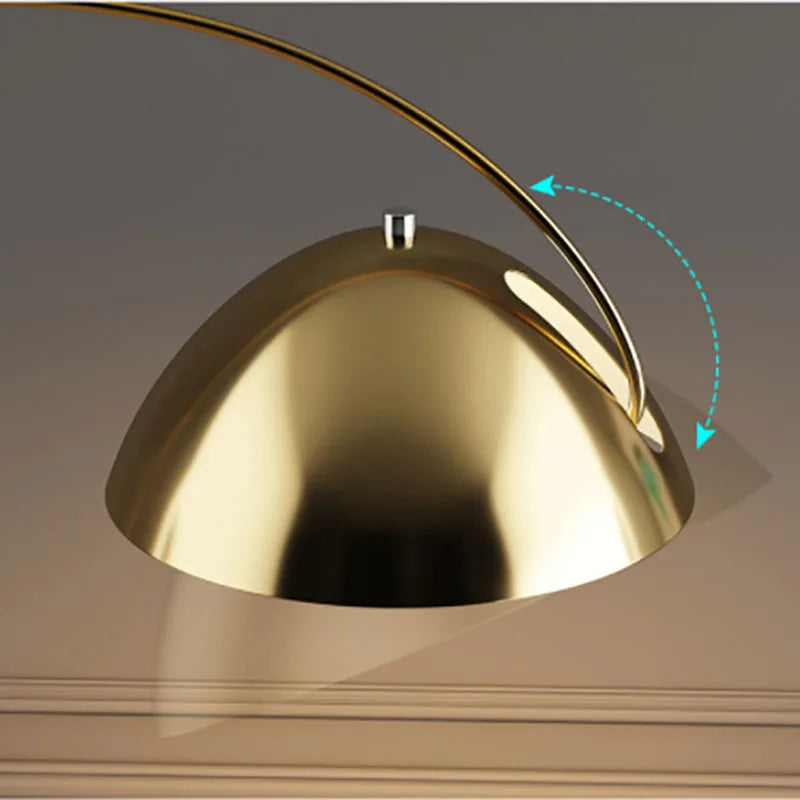 DecorBites™ LED Floor Lamp Gold Black Metal Minimalist Modern Living Room Light