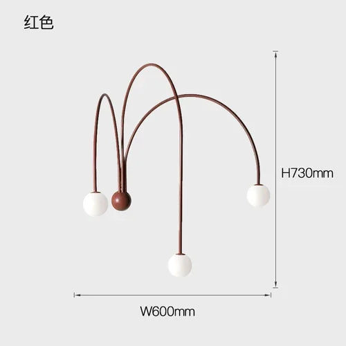 DecorBites™ Glass Ball Modern Wall Lamp for Living Room & Bedroom