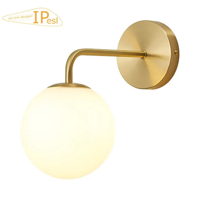 DecorBites™ Brozen Black LED Glass Ball Wall Lights for Living Room Bedroom_BU