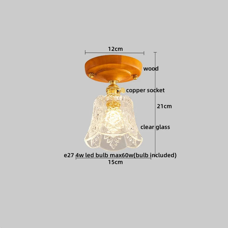 DecorBites™ LED Ceiling Light Modern Style Indoor Lighting Aluminum Glass Nordic Lamp