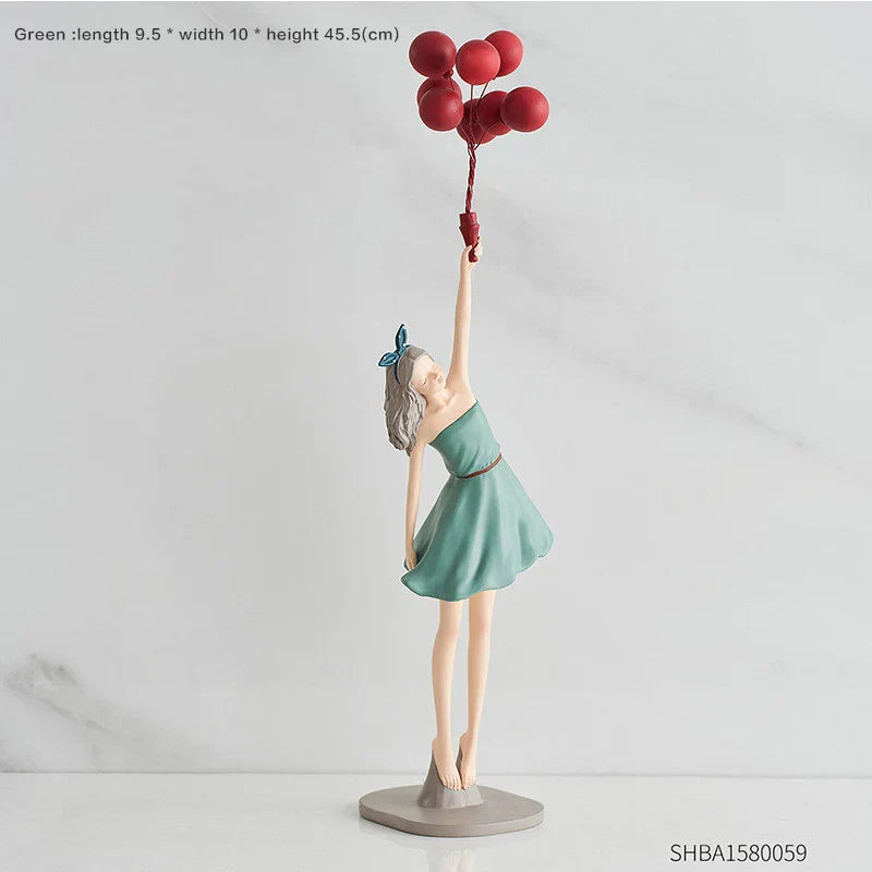 DecorBites™ Balloon Girls Resin Home Decor Ornaments
