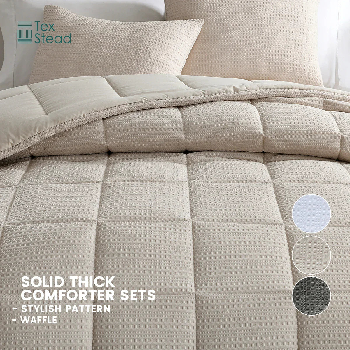 DecorBites™ All Season Bed Comforter for Winter Warmth, Machine Washable