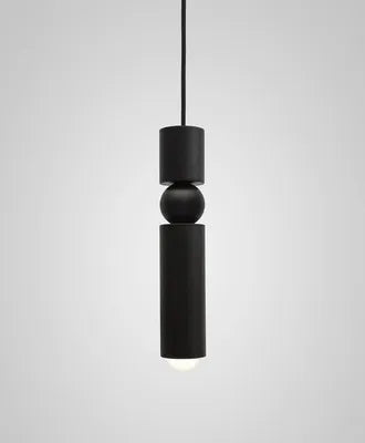 DecorBites™ Black Gold LED Tube Glass Chandelier for Home & Shop Decoration