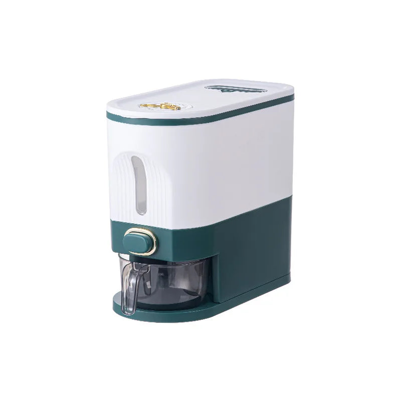 DecorBites™ Large Capacity Rice Dispenser Kitchen Grain Container Moisture Proof Cereal Storage Box