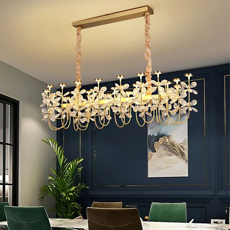 DecorBites™ Butterfly Chandelier: Modern LED Dimmable Pendant Lamp Luxe Crystal Decor-Light 2024