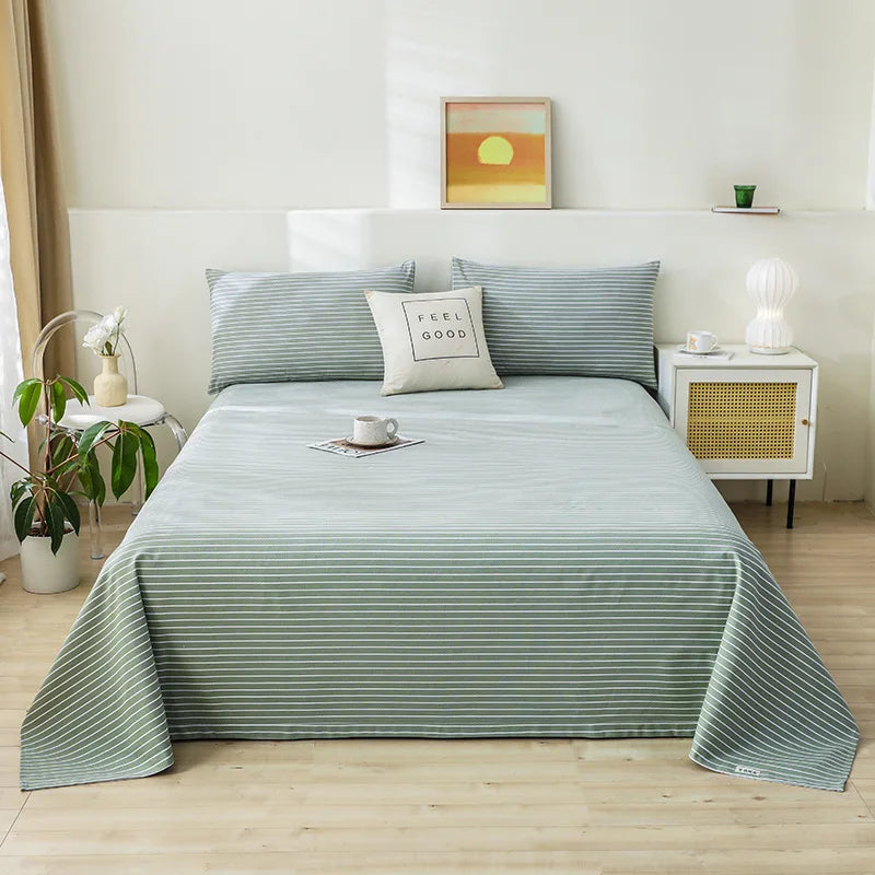 DecorBites™ Cartoon Printed Cotton Bedspread | Queen King | Durable Coarse Cloth | All Seasons